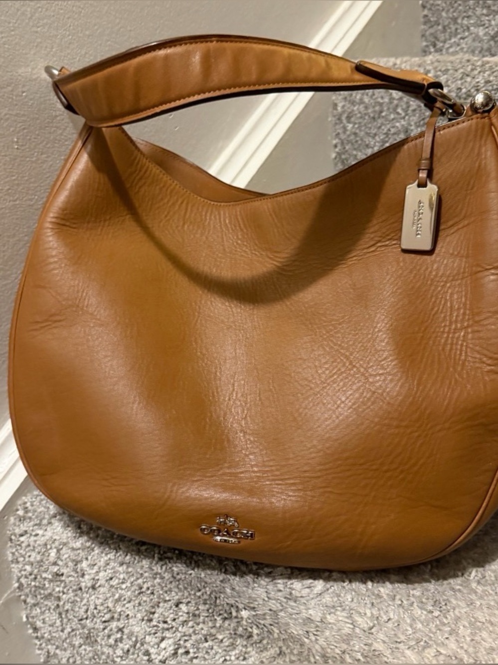 vintage Coach Bleecker Demi Zip baguette handbag